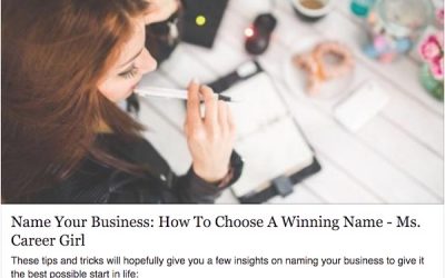 Article: Name your business – How to choose a winning name